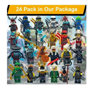24 Pcs Ninjago Minifigures Building Blocks Toys New